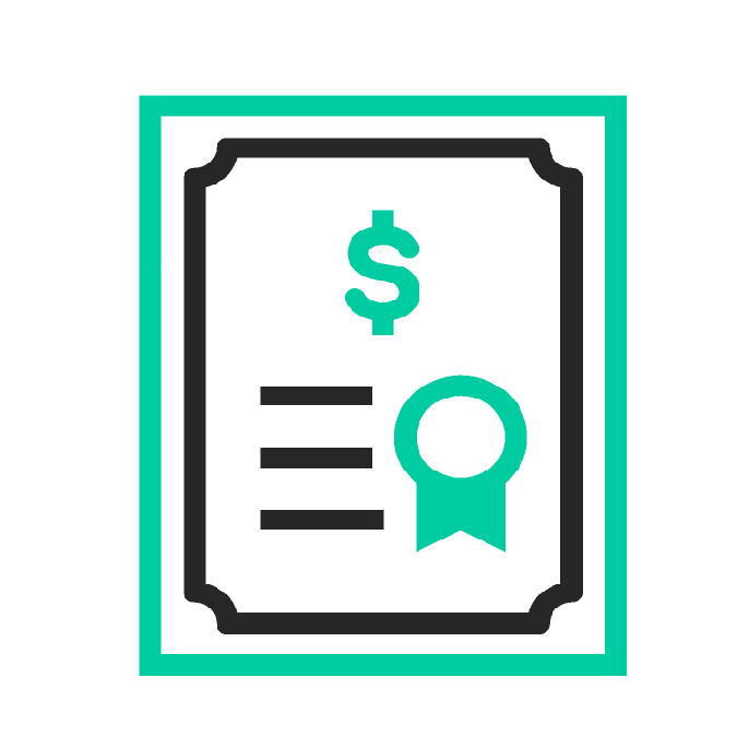 financial document icon