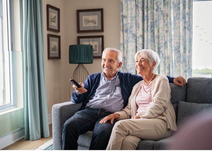elderly couple in lifetime home